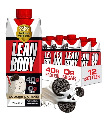 משקה חלבון LEAN BODY 40 גרם חלבון (12 יחידות במארז)