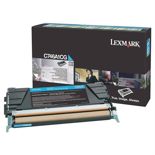 LEXMARK C746 Cyan toner cartridge 7K