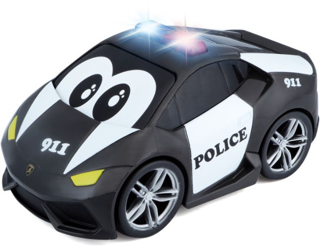 BURAGO מכונית משטרה למבורגיני + אורות וצלילים לפעוטות