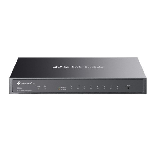 מתג רשת מנוהל 8 פורטים Gigabit עם PoE-In אומדה Omada SG2008