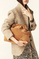 Bag m suede tote cognac