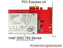 מתאם Delock PCIe to U.2 NVMe SFF-8639