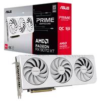 כרטיס מסך Asus Prime RX 9070 XT OC Edition 16GB GDDR6 לבן