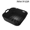 תבנית אחת - תבנית סיליקון מרובעת רב פעמית לשמירה על ניקיון מכשירי טיגון וצלייה – SILIX