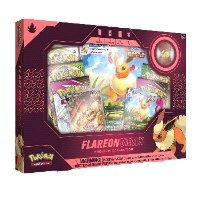 קלפי פוקימון מארז סיכה פרימיום Pokemon TCG Flareon VMAX Premium Pin Collection כולם