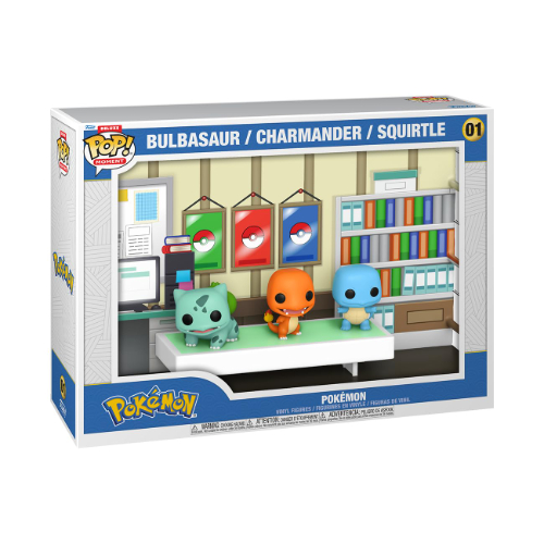 פופ פוקימון - ההתחלה עם 3 פוקימונים - Funko Pop Moment Deluxe Pokemon Starters Figures
