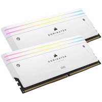 ערכת זיכרון Corsair DDR5 64GB (2x32GB) 6000 CL30 Dominator Titanium RGB לבן