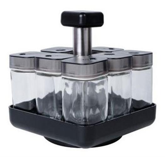 מעמד 8 צנצנות תבלינים מבית ברינגר Behringer NY-5669