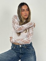 CROP T & LACE