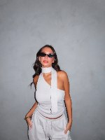 ONE SHOLDER TOP- ICE
