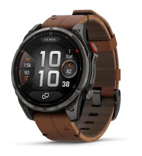 גרמין פניקס 8 פרו Garmin Fenix 8 PRO AMOLED Sapphire Carbon Grey DLC Titanium 47mm