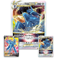 Pokemon TCG:Origin Forme Dialga VSTAR Premium Collection קלפי פוקימון מקוריים מארז סיכה וי-סטאר