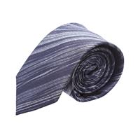 עניבה פסים מערבולת אפור משולב