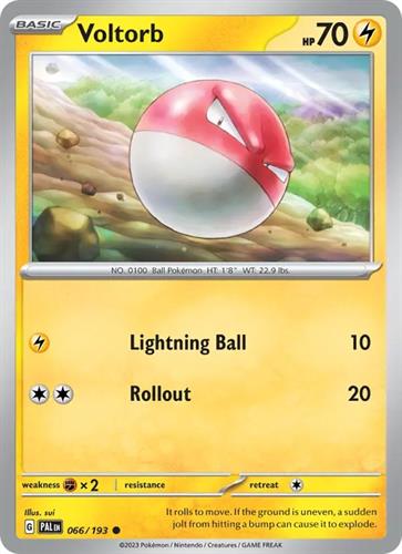 קלף בודד single פוקימון - voltorb - Paldea Evolved - 066/193