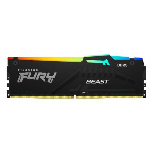 זכרון לנייח Kingston Fury Beast RGB 16GB 5600MHZ DDR5 C40 XMP