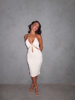 CUT OUT DRESS- CREAM