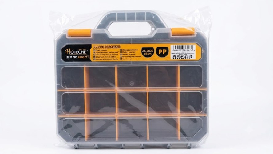 ארגונית פלסטיק מקצועית 17 תאים מבית Hoteche (31.5x29 ס"מ)