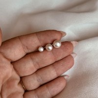 עגילי פנינה קלאסיים | עגיל פנינה צמוד