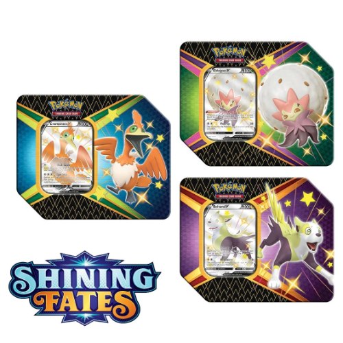 קלפי פוקימון סט 3 טינים שיינינג פייטס Pokémon TCG: Shining Fates Set of 3 Tins