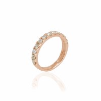 טבעת איטרניטי משובצת יהלומים | 0.90 קראט