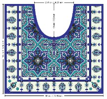 שטיחון ויניל פרימיום לאסלה – דגם כוכב המזרח - (231) של TIVA