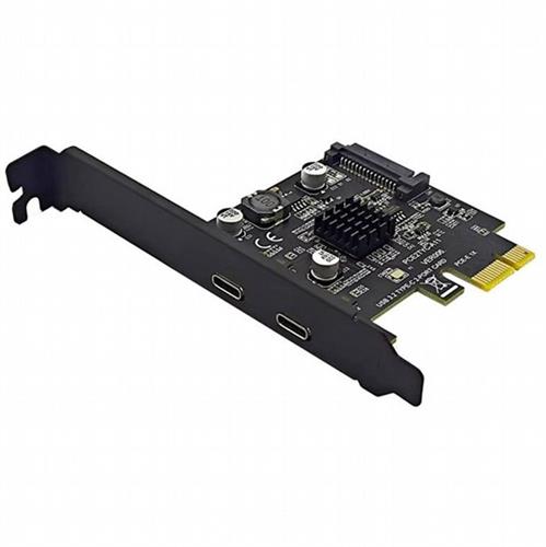 מתאם PCI ל-2 יציאות TYPE C