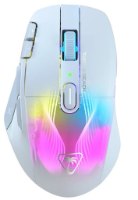 עכבר גיימינג אלחוטי Turtle Beach Kone XP Air – מבט מלמעלה על העכבר הלבן עם תאורת RGB צבעונית