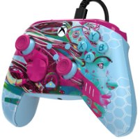 בקר משחק חוטי Turtle Beach Rematch Advanced Wired Android Dreams – בקר בוורוד ותכלת עם הדפס פנים.