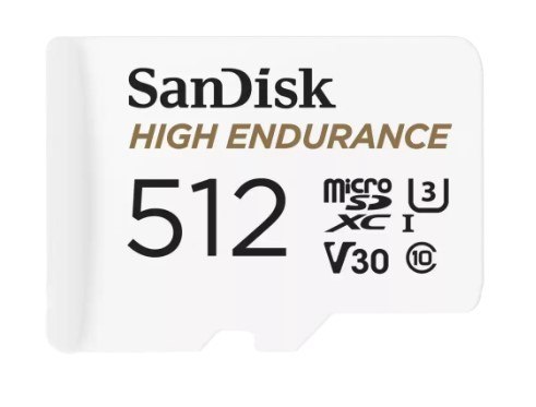 כרטיס זכרון SanDisk High Endurance MicroSDHC 512GB