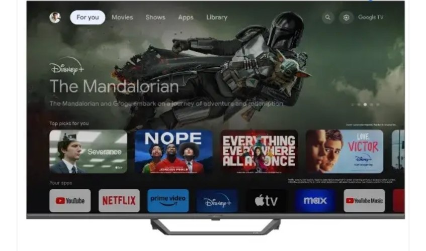 טלוויזיה "65 Google Tv 4K QLED דגם H65S80FUX האייר HAIER