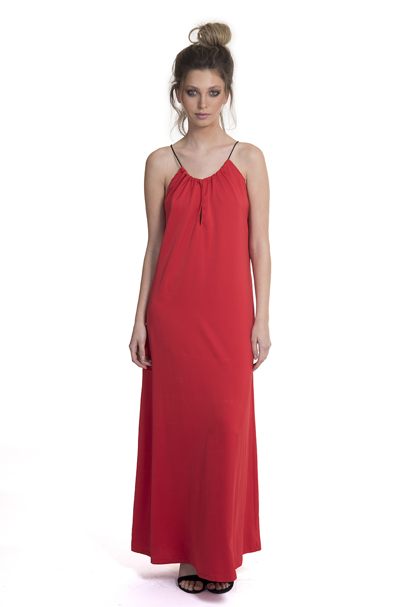 שמלה מוניק אדום