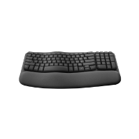 מקלדת ארגונומית אלחוטית Logitech Wave Keys צבע שחור