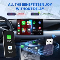 Mini Ultra מתאם לרכב CarPlay ו‑Android Auto אלחוטי Carlinkit