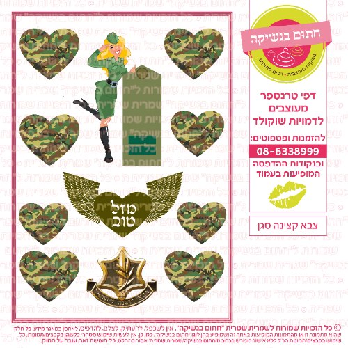 צבא קצינה סגן- דף סוכר/ טרנספר