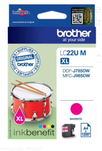 ראש דיו אדום מקורי Brother LC-22UM