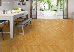 פורצלן פישבון 60*120 OAK WOOD GOLD [מט+CARVING]