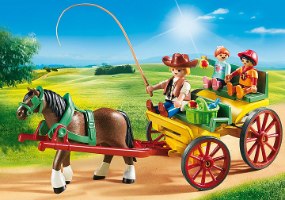 פליימוביל 6932 עגלה עם סוס ודמויות Playmobil במבצע!