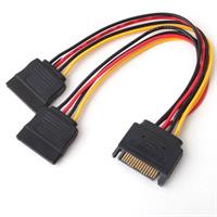 מפצל חשמל SATA Male to 2XSATA Female