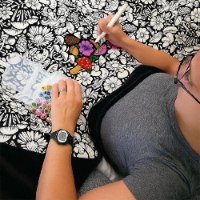 שמיכת יצירה וצביעה אישית הכוללת 24 טושים עמידים ברחיצה דגם ArtBlanket