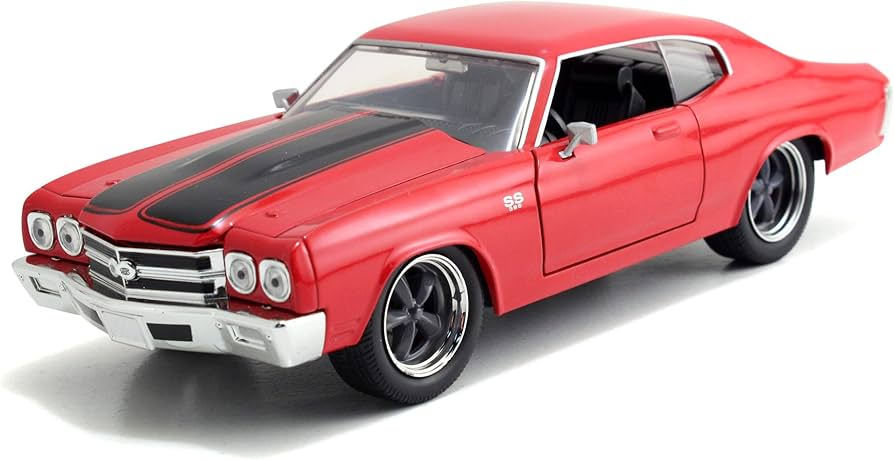 ג'אדה מהיר ועצבני - דגם מכונית שברולט - Jada Fast & Furious DOM'S CHEVROLET CHEVELL E SS 1:24