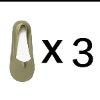 ירוק זית - גרבי חצי לנשים - מארז 3 יח׳