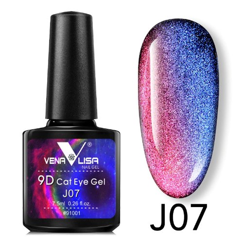 לק ג’ל עין החתול  J07 9D  ונליסה  VenaLisa