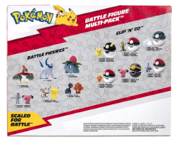 Pokemon -Jazwares Battle ready Figure Multi-Pack פסלוני פוקימון 6 דמויות