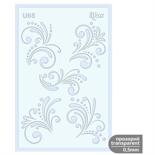 שבלונה פלסטיק רוסה 13/20 ס"מ עיטורים 65