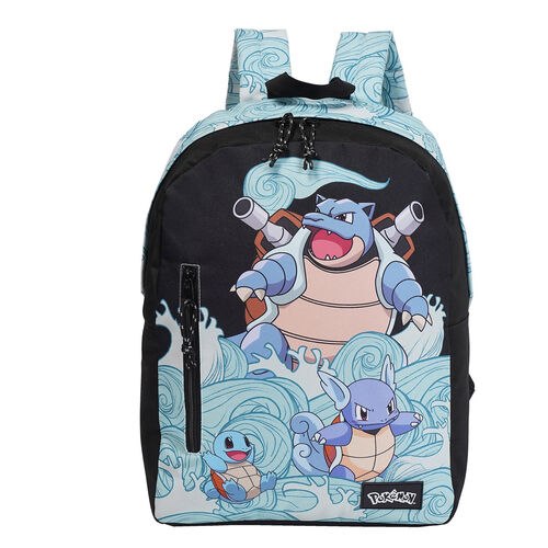 תיק גב זרוק פוקימון 2 תאים סקווירטל Pokemon Backpack Squirtle Evolution