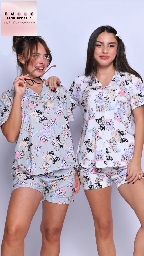 פיג׳מה מכופתרת cats and dogs