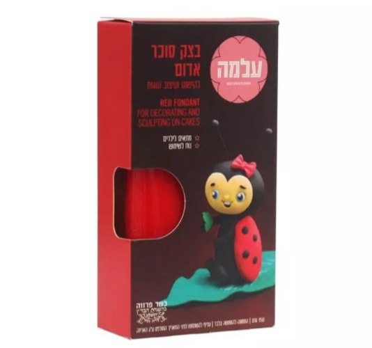 בצק סוכר עלמה 150 גרם אדום