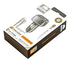 מטען רכב 45W עם כבל PD Lightning מבית באפאלו