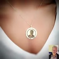 שרשרת פלטה עגולה תמיד בליבי