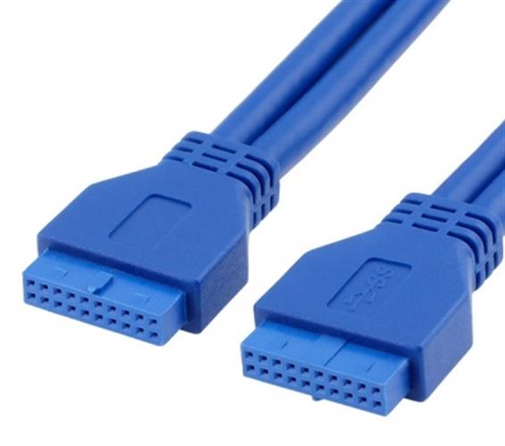 כבל מחשב USB3.0 cable motherboard 20pin cable mother-to-female extension conversion F-F בשקית תלייה